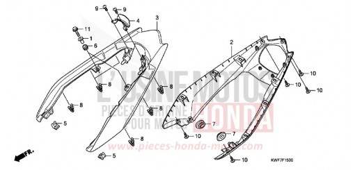 WINDLAUF, HINTEN CBF125MD de 2013